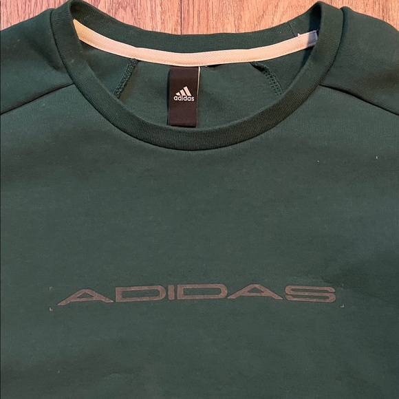 adidas Men's Dark Green Crewneck Sweatshirt - Picture 2 of 6